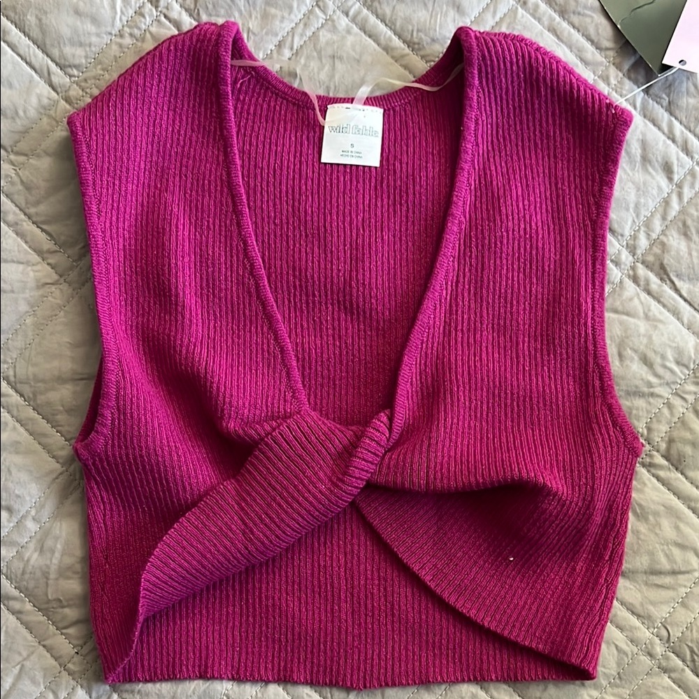 Wild Fable Fuchsia Knit Top